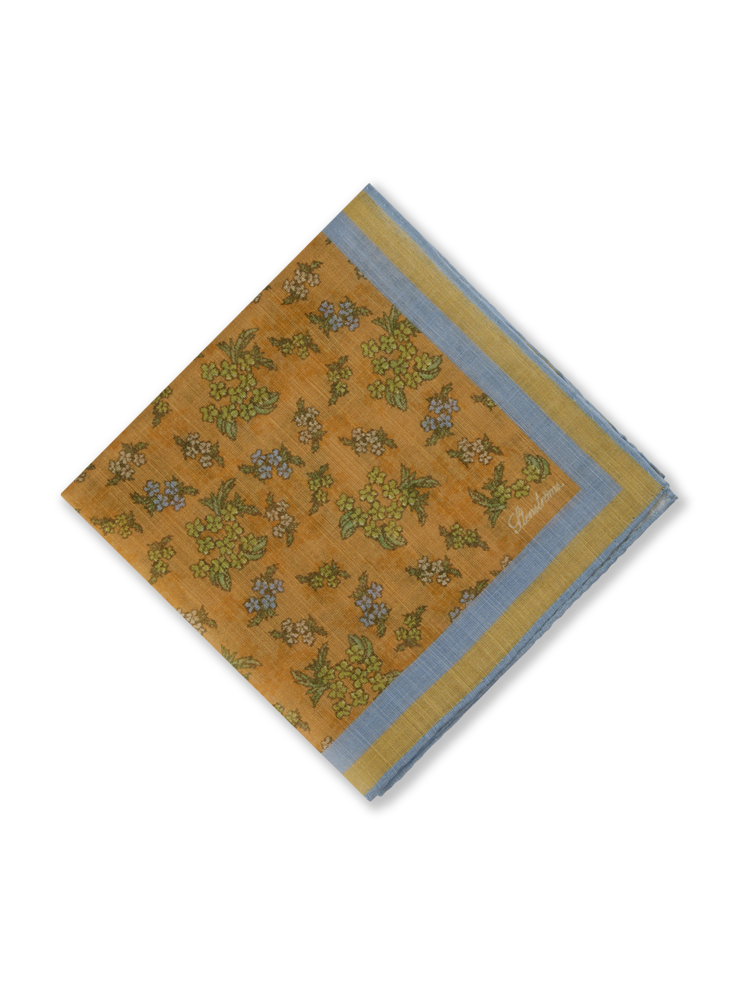 Stenströms Dark orange Patterned Hankie | Men | Accessories | Size: One Size | Dark orange