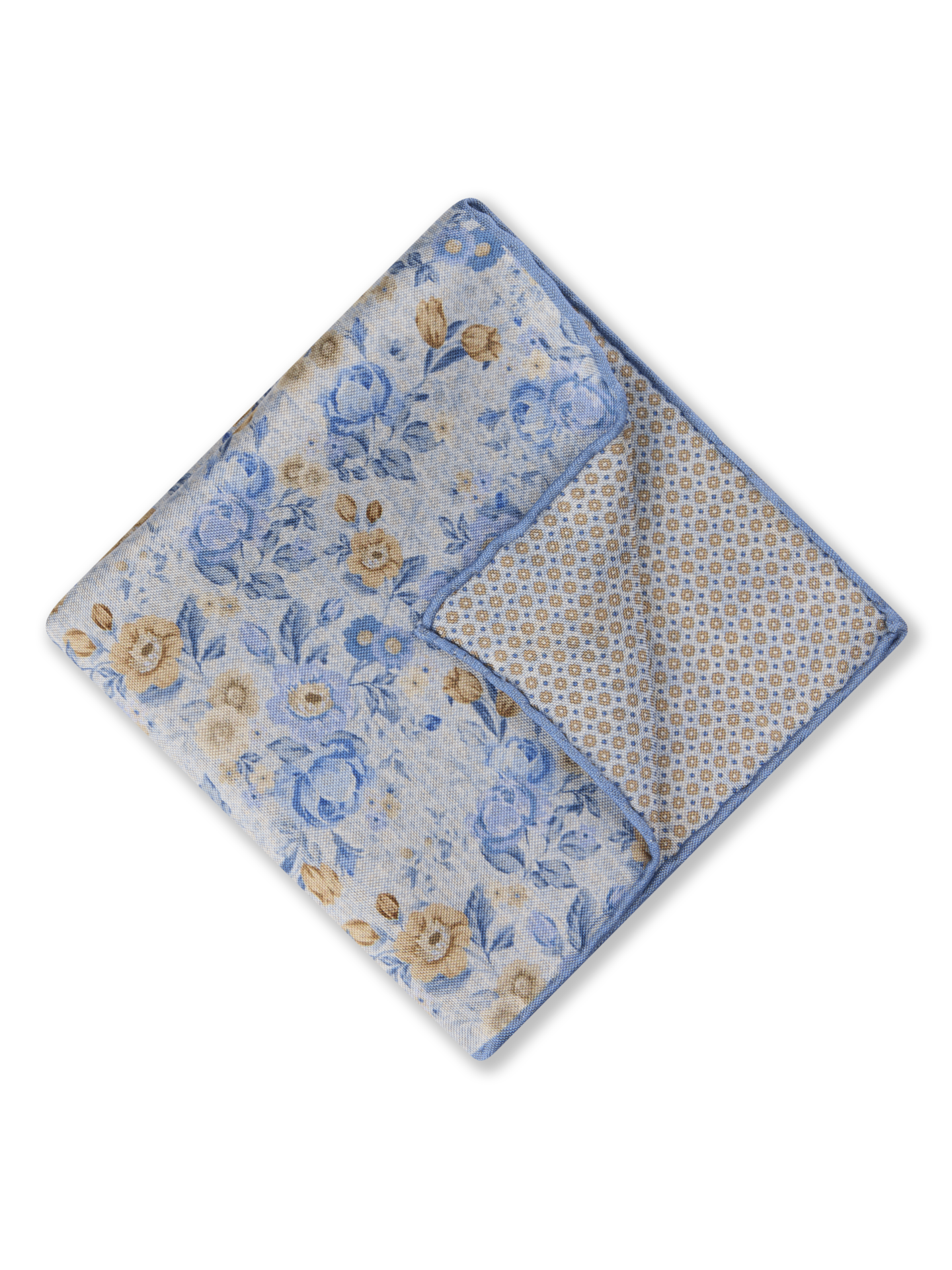 Stenströms Light blue Patterned Silk Hankie | Men | Accessories | Size: One Size | Light blue