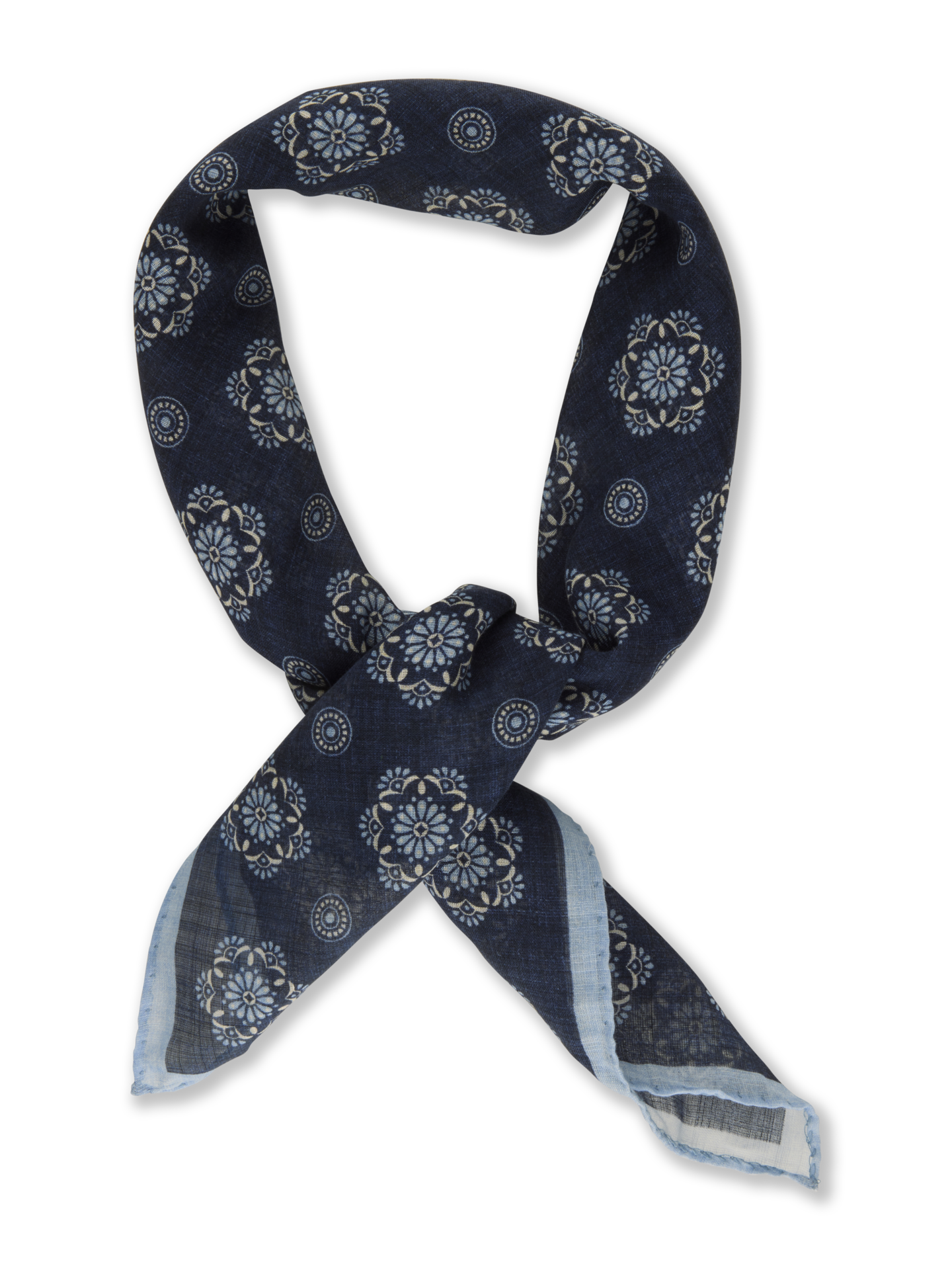Navy blau Gemustertes Bandana