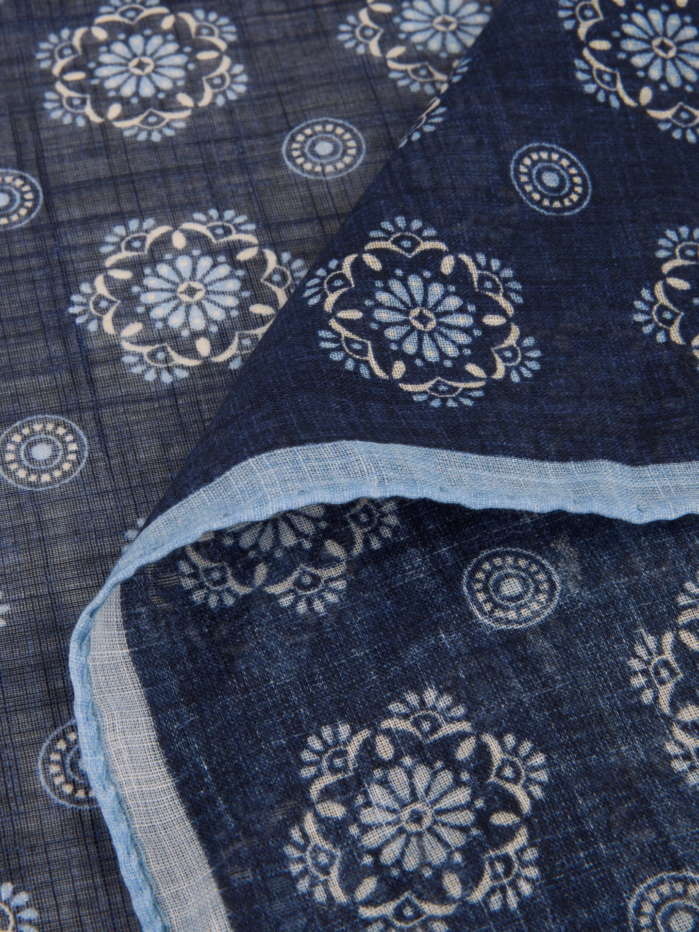 Navy blau Gemustertes Bandana