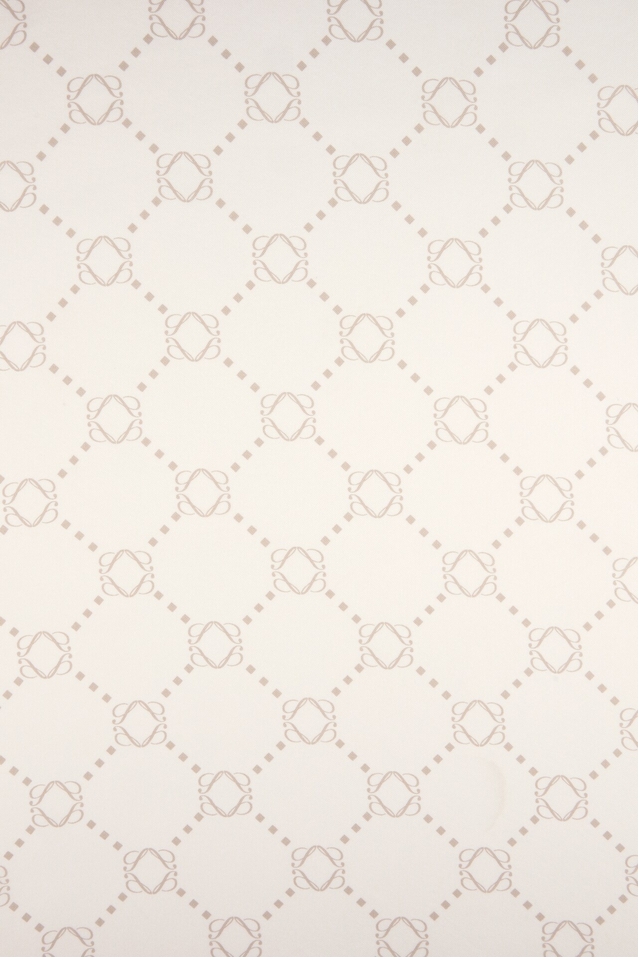 Beige Patterned Silk Scarf