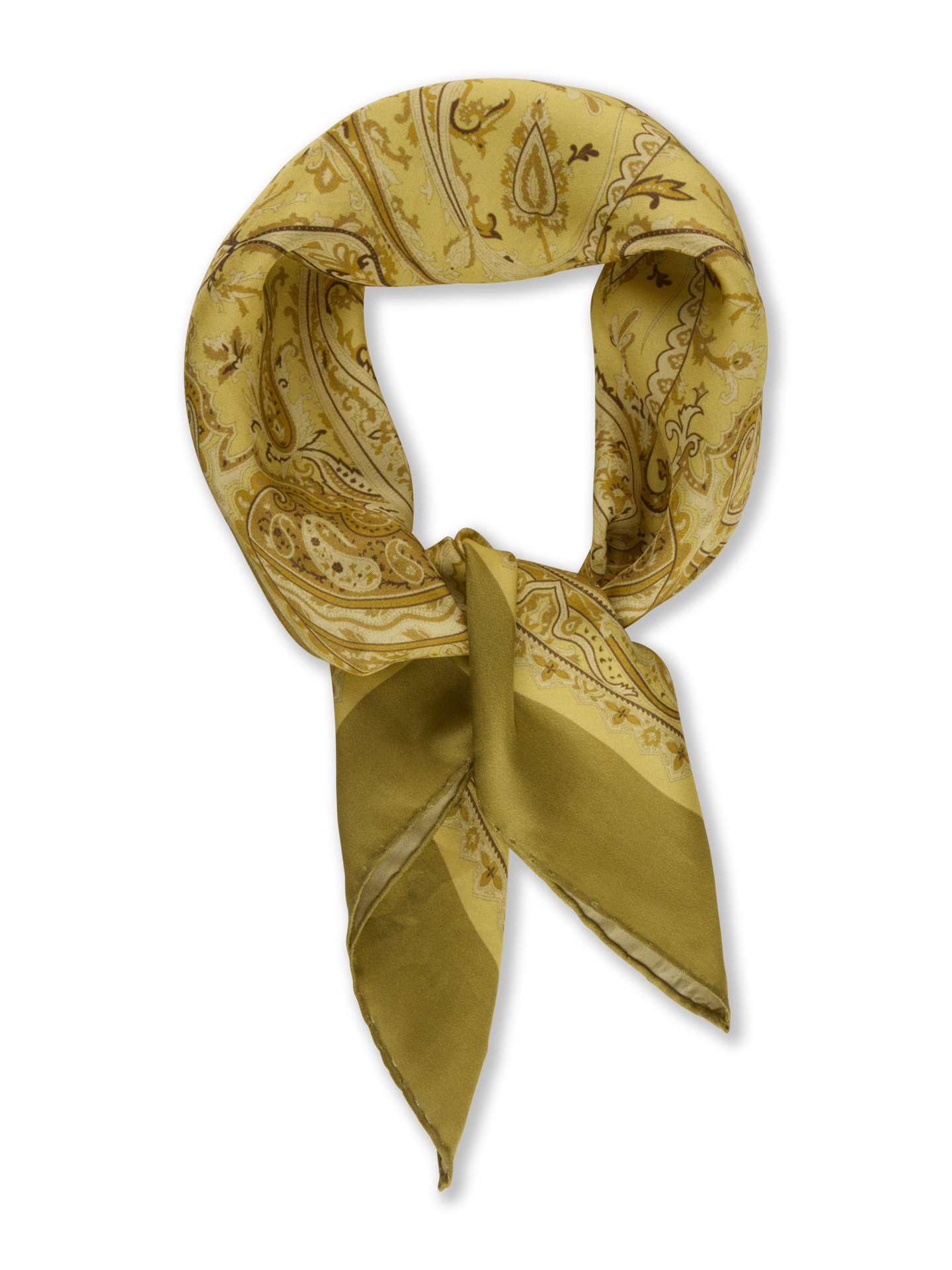 Stenströms Beige Mönstrad Sidenscarf, 65 x 65 cm | Dam | Accessoarer | Storlek: One Size | Beige | Mönstrad